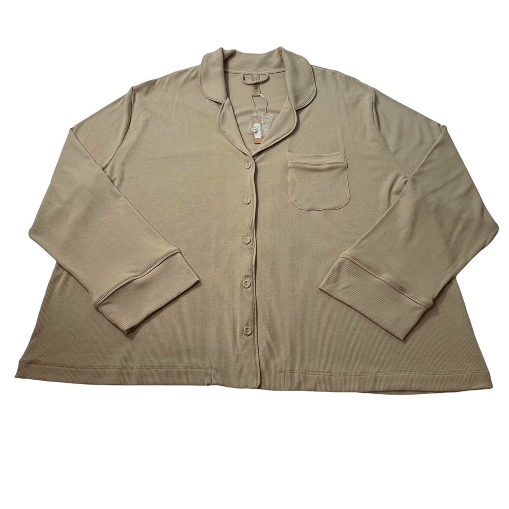 SKIMS Soft Lounge Sleep Set Pajamas Taupe 3X - Picture 4 of 13
